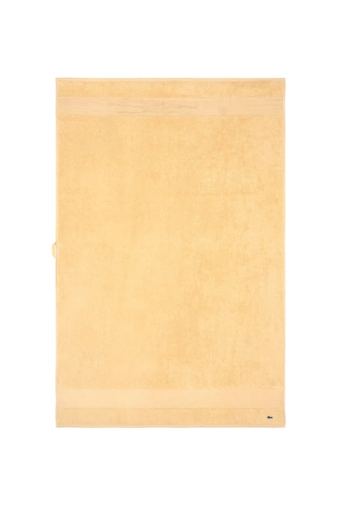 Lacoste asciugamano medio in cotone L LECROCO Sesame 70 x 140 cm colore giallo