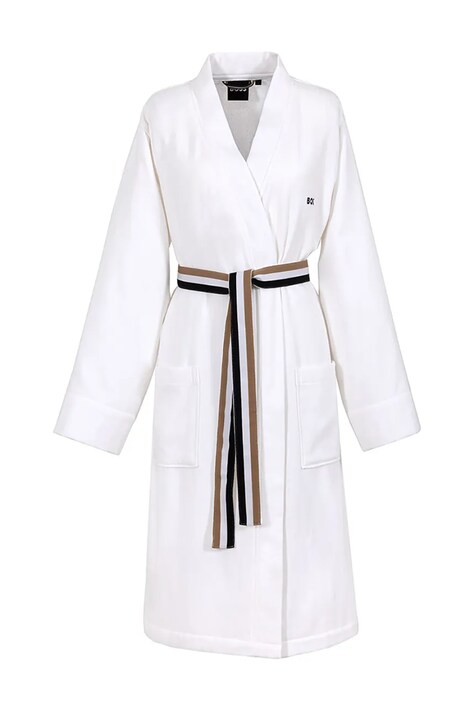 BOSS accappatoio in cotone BLINEA White M colore bianco