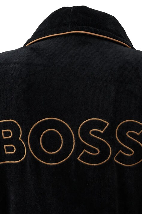 BOSS szlafrok bawełniany TIAGO Black L kolor czarny