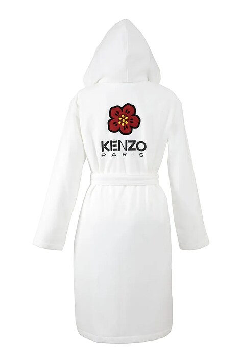 Kenzo szlafrok bawełniany KBOKE Blanc M kolor biały