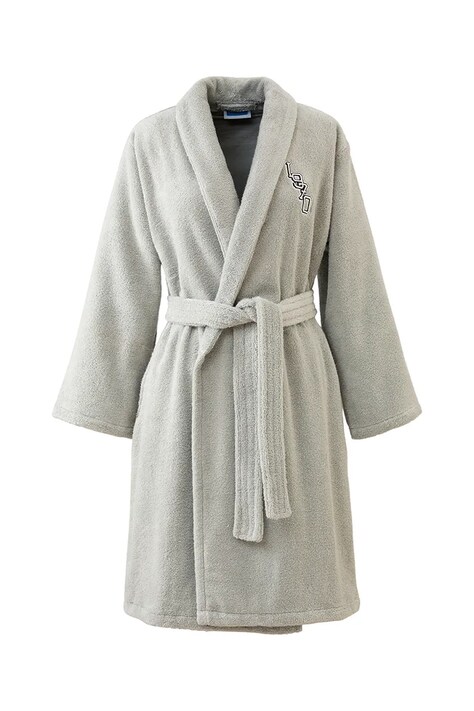 Bavlněný župan Kenzo KVTIGER Grey L šedá barva
