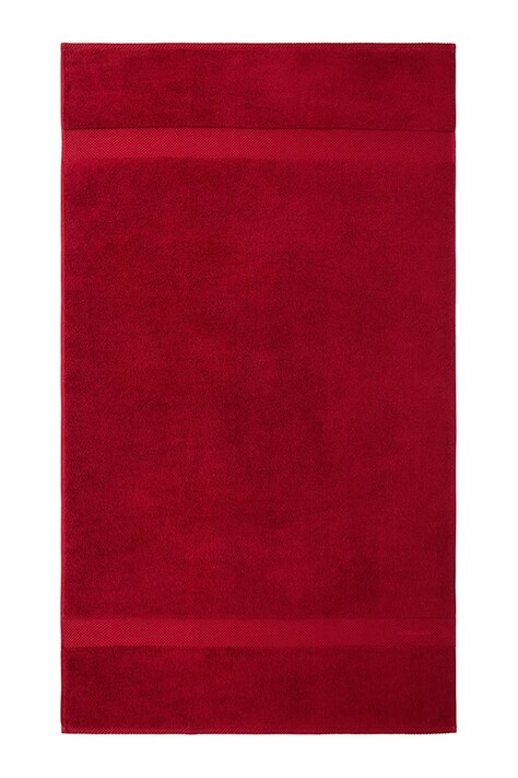 Ralph Lauren duży ręcznik bawełniany AVENUE Carmin 100 x 183 cm kolor czerwony