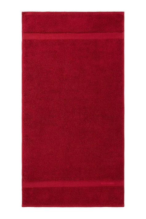 Ralph Lauren średni ręcznik bawełniany AVENUE Carmin 75 x 137 cm kolor czerwony