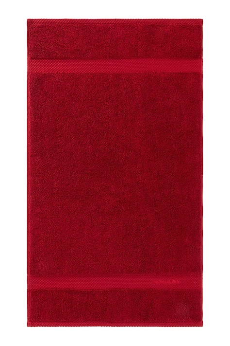 Βαμβακερή πετσέτα Ralph Lauren AVENUE Carmin 42 x 70 cm χρώμα: κόκκινο