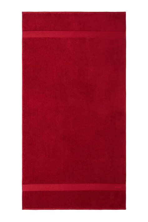 Ralph Lauren średni ręcznik bawełniany AVENUE Carmin 50 x 100 cm kolor czerwony