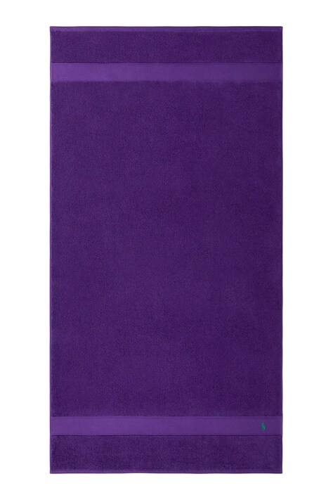 Ralph Lauren duży ręcznik bawełniany POLOPLAY Chalet 90 x 160 cm kolor fioletowy