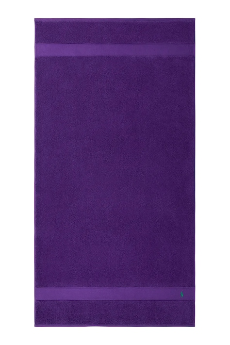 Ralph Lauren duży ręcznik bawełniany POLOPLAY Chalet 90 x 160 cm kolor fioletowy