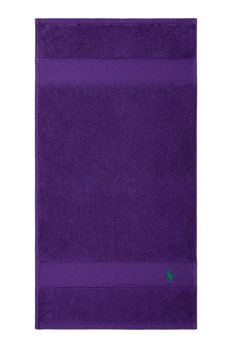 Ralph Lauren mały ręcznik bawełniany POLOPLAY Chalet 40 x 75 cm kolor fioletowy