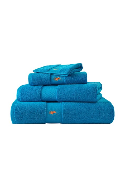 Ralph Lauren ręcznik bawełniany POLOPLAY CoveBlu 40 x 75 cm kolor niebieski