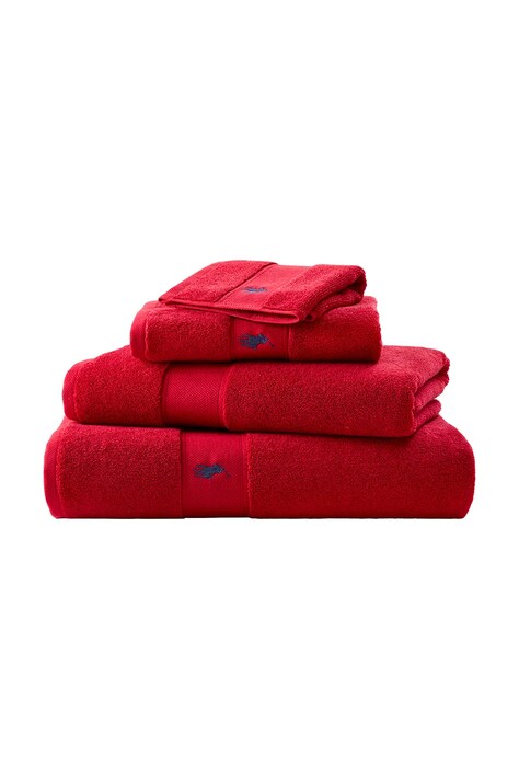 Ralph Lauren ręcznik bawełniany POLOPLAY Red2000 70 x 140 cm kolor czerwony