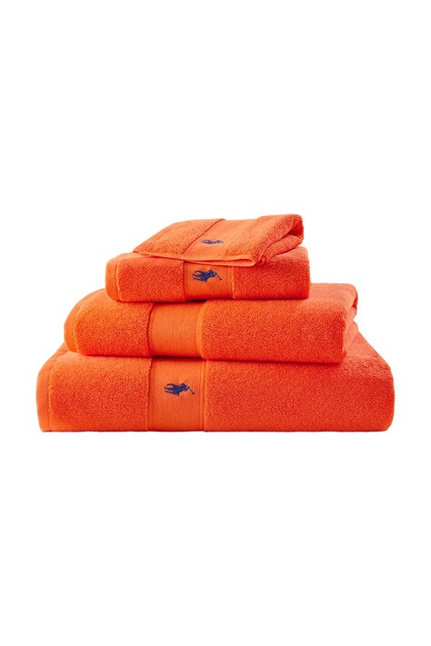 Ralph Lauren ręcznik bawełniany POLOPLAY Sailing 70 x 140 cm kolor pomarańczowy