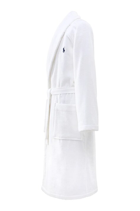 Ralph Lauren szlafrok bawełniany POLOPLAY White L kolor biały
