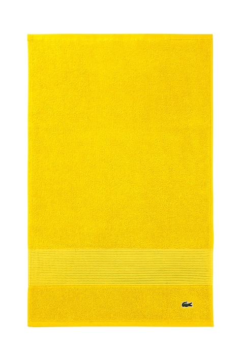 Bavlněný ručník Lacoste L LECROCO Jaune 40 x 60 cm žlutá barva