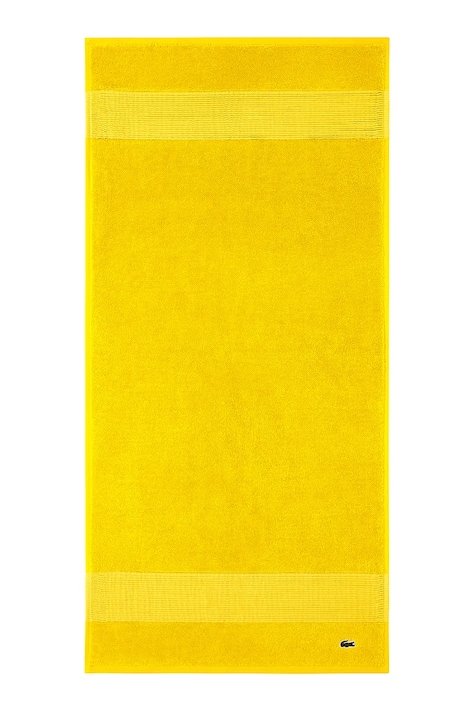 Bavlněný ručník Lacoste L LECROCO Jaune 50 x 100 cm žlutá barva