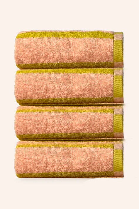 Calma House ręcznik bawełniany 30 x 50 cm 4-pack kolor różowy