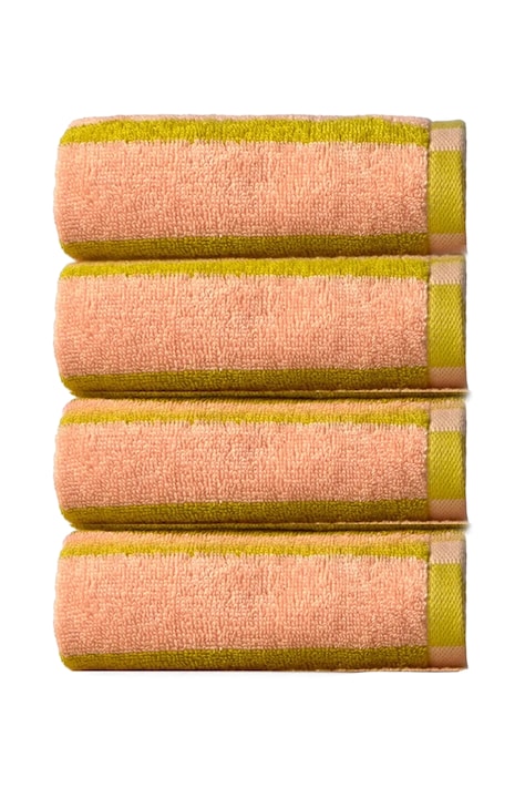 Calma House prosop mic de bumbac 30 x 50 cm 4-pack culoarea roz