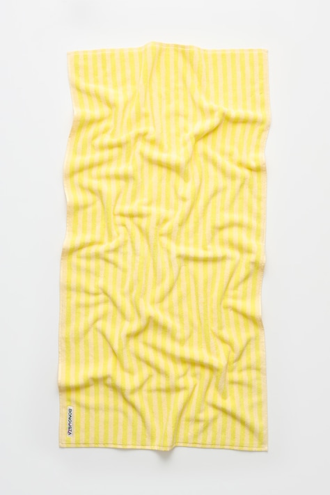 Bongusta Μεγάλη βαμβακερή πετσέτα Bongusta Naram 100 x 150 cm χρώμα: κίτρινο