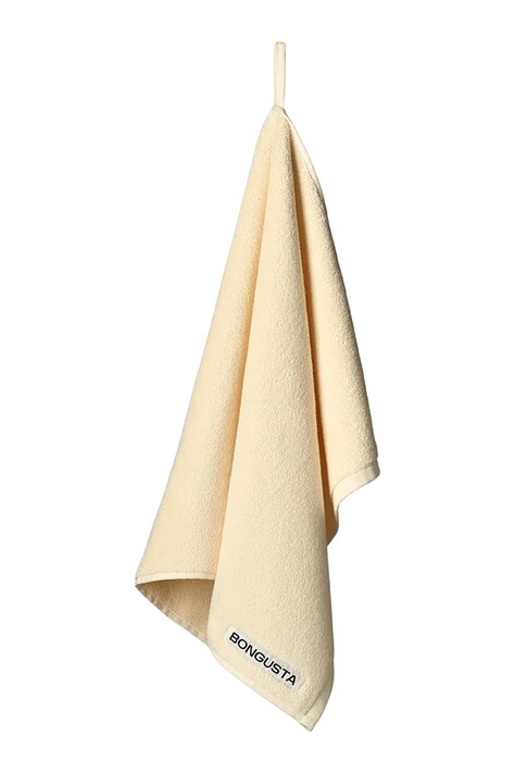 Bongusta mały ręcznik bawełniany Naram 50 x 80 cm kolor żółty