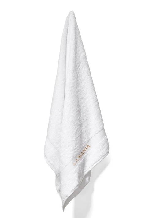 Malý bavlněný ručník La Mania Premium 50 x 90 cm bílá barva