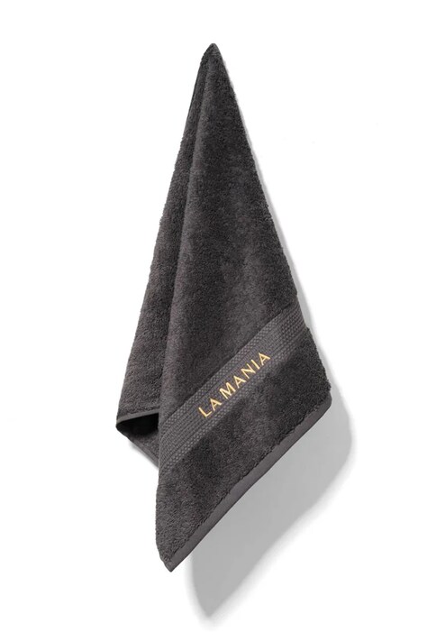 La Mania mały ręcznik bawełniany Premium 50 x 90 cm kolor szary