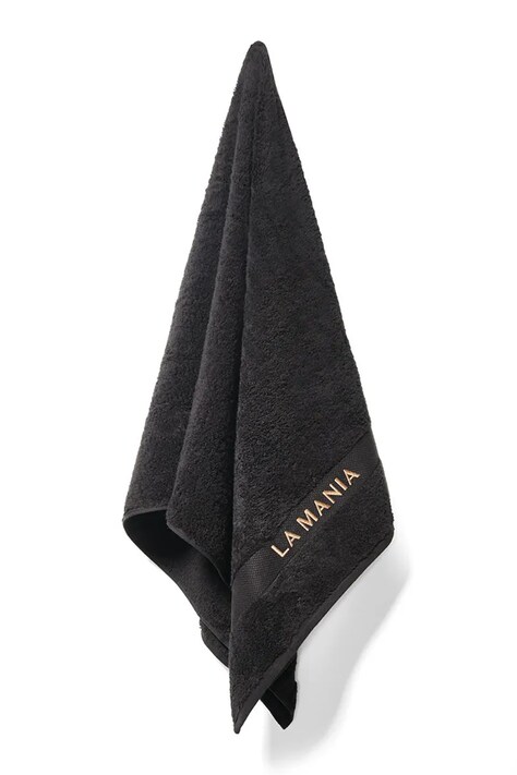 La Mania ręcznik bawełniany Premium 70 x 140 cm kolor czarny