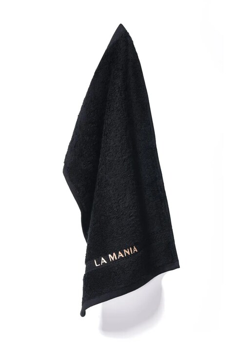 La Mania mały ręcznik bawełniany Premium 50 x 90 cm kolor czarny