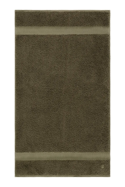 Yves Delorme mały ręcznik z bawełną ETOILE Kaki 55 x 100 cm kolor zielony 1068521