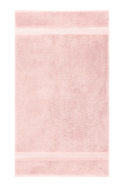 Yves Delorme mały ręcznik z bawełną ETOILE Petale 55 x 100 cm kolor różowy 1068542