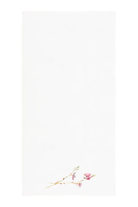 Yves Delorme średni ręcznik z bawełną GAURA 70 x 140 cm kolor biały 1068903