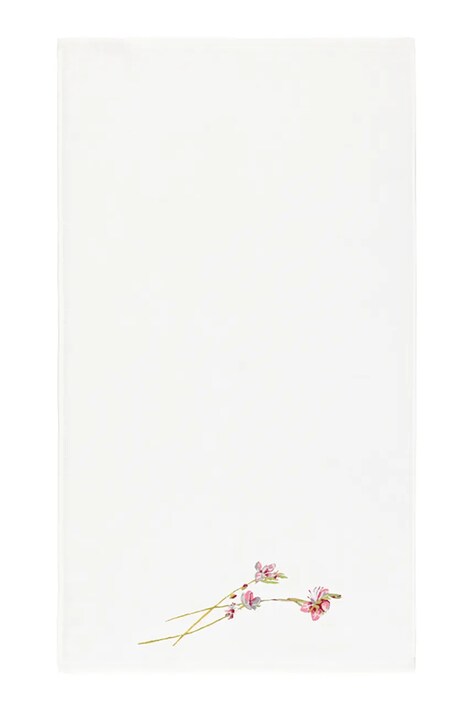 Yves Delorme mały ręcznik z bawełną GAURA 45 x 70 cm kolor biały 1068904