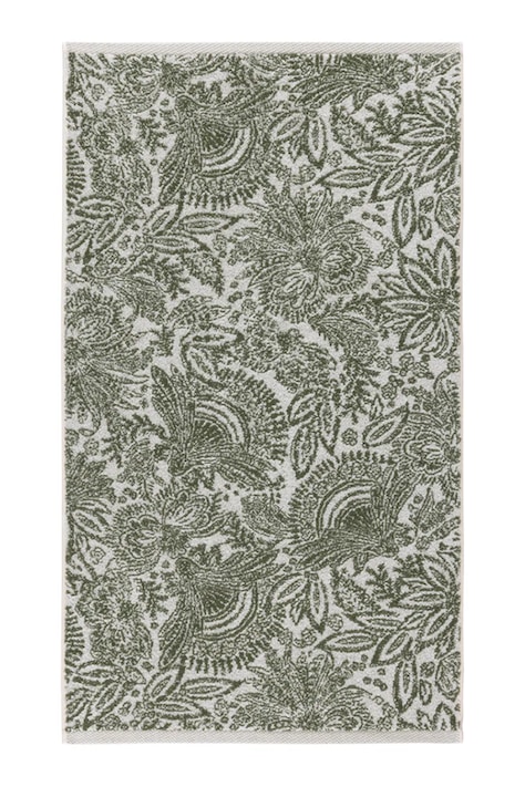 Yves Delorme mały ręcznik z bawełną PATIO 55 x 100 cm kolor zielony 1063020