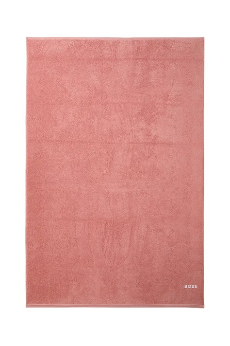 BOSS duży ręcznik bawełniany EDGE Blush 100 x 150 cm kolor różowy 1063638