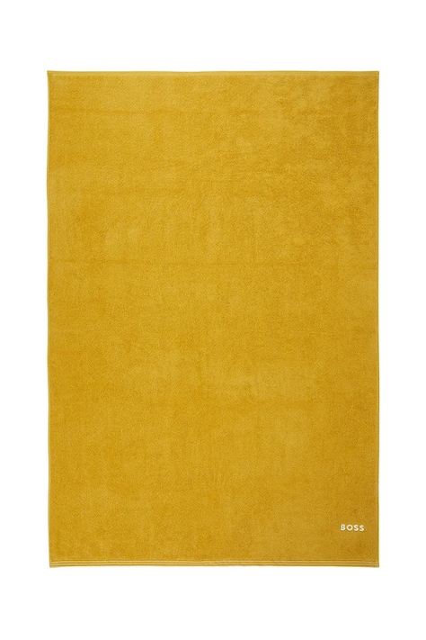 BOSS duży ręcznik bawełniany EDGE Citrus 100 x 150 cm kolor żółty 1063604