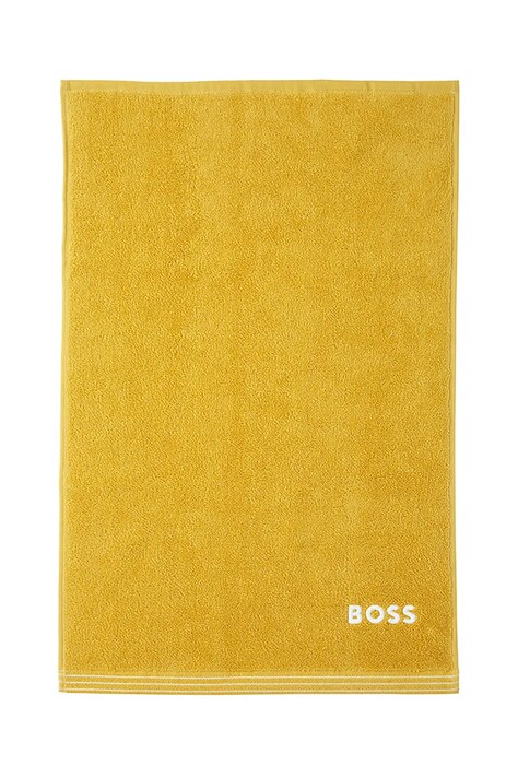 BOSS kis méretű pamut törülközőt EDGE Citrus 40 x 60 cm sárga, 1063606