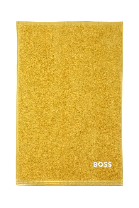 BOSS kis méretű pamut törülközőt EDGE Citrus 40 x 60 cm sárga, 1063606