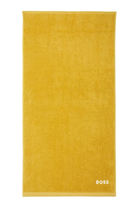 BOSS prosop mic de bumbac EDGE Citrus 50 x 100 cm culoarea galben, 1063608