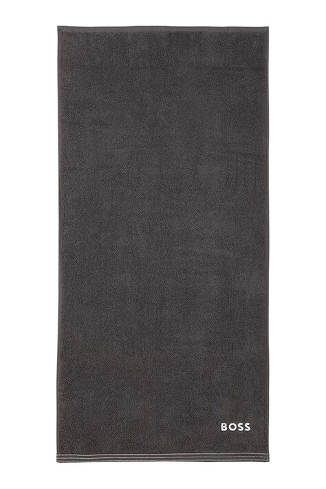 BOSS prosop mic de bumbac EDGE Graphite 50 x 100 cm culoarea gri, 1063571