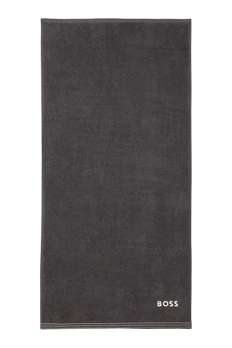 BOSS prosop mic de bumbac EDGE Graphite 50 x 100 cm culoarea gri, 1063571