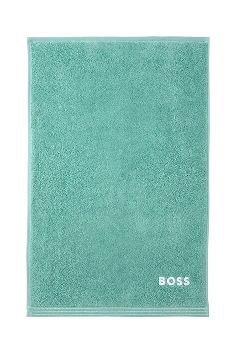 BOSS prosop mic de bumbac EDGE Lagoon 40 x 60 cm culoarea turcoaz, 1063633