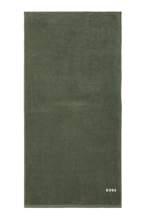 BOSS średni ręcznik bawełniany EDGE Lichen 70 x 140 cm kolor zielony 1063533