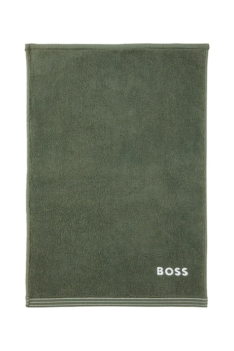 BOSS prosop mic de bumbac EDGE Lichen 40 x 60 cm culoarea verde, 1063530