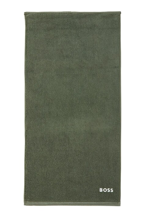 BOSS prosop mic de bumbac EDGE Lichen 50 x 100 cm culoarea verde, 1063531