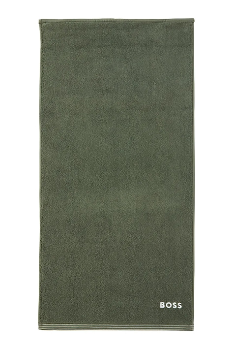 BOSS prosop mic de bumbac EDGE Lichen 50 x 100 cm culoarea verde, 1063531