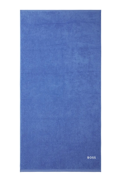 BOSS średni ręcznik bawełniany EDGE Malibu 70 x 140 cm kolor niebieski 1063584