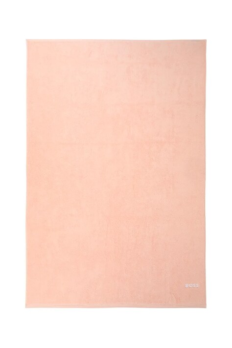 BOSS prosop mare de bumbac EDGE Nude 100 x 150 cm culoarea bej, 1063574