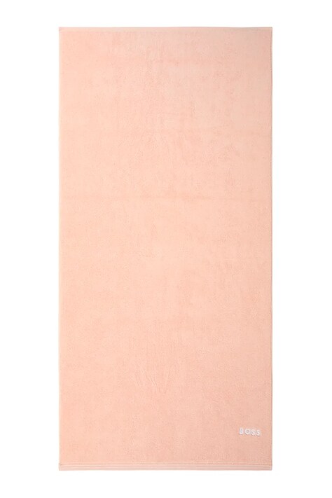 BOSS średni ręcznik bawełniany EDGE Nude 70 x 140 cm kolor beżowy 1063577
