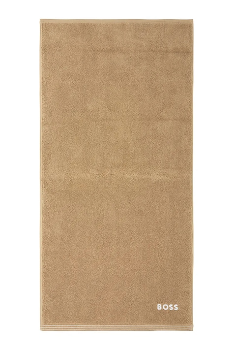 BOSS prosop mic de bumbac EDGE Pecan 50 x 100 cm culoarea bej, 1063665