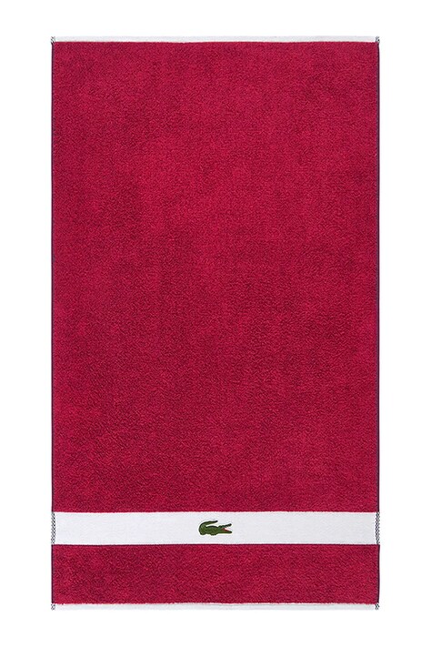 Lacoste prosop mic de bumbac LCASUAL Bigarreau 55 x 100 cm culoarea violet, 1063379