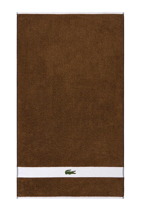 Lacoste mały ręcznik bawełniany LCASUAL Pecan 55 x 100 cm kolor brązowy 1067409