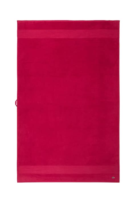 Lacoste duży ręcznik bawełniany LLECROCO Bigarreau 100 x 150 cm kolor fioletowy 1062367